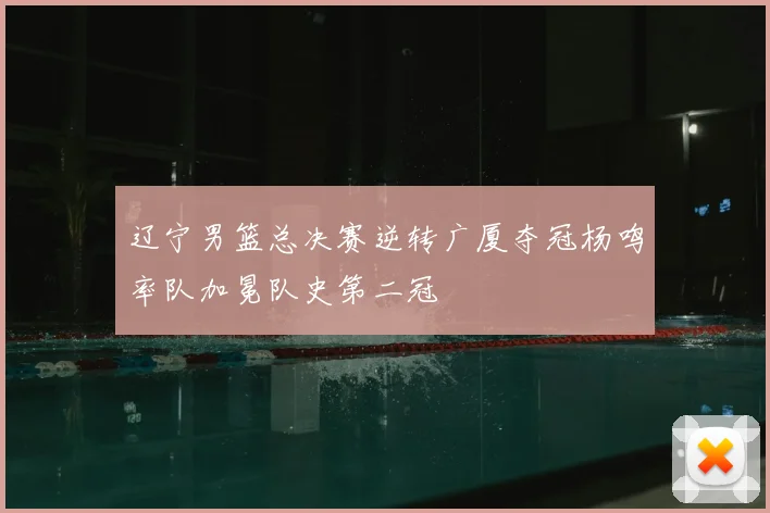 辽宁男篮总决赛逆转广厦夺冠杨鸣率队加冕队史第二冠