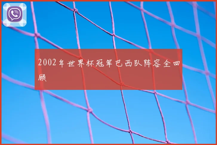 2002年世界杯冠军巴西队阵容全回顾